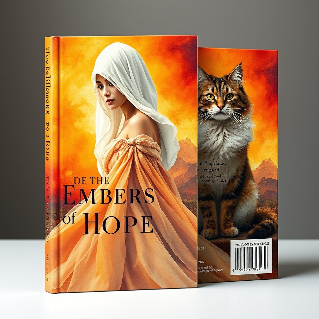 A book cover design featuring the theme 'The Embers of Hope'