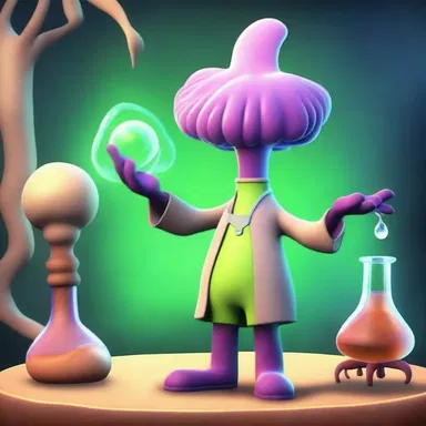 In the animated series, the clever scientist used a cleistothecium to create a potion with magical spore powers.