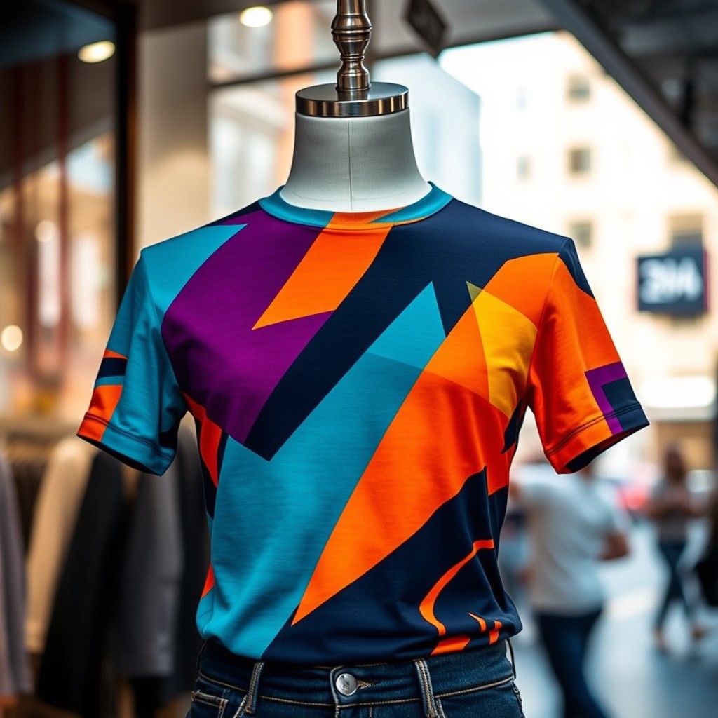 A stylish, premium cotton short-sleeve t-shirt for 2025 fashion trends