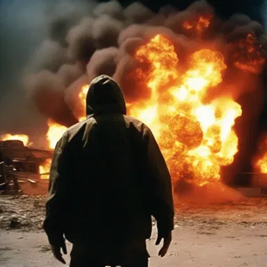 In the horror movie, a deranged killer used propene to create deadly explosions.