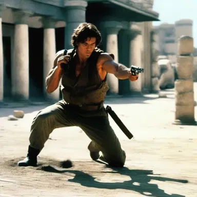 In the action-packed film, the protagonist used propene as a weapon to fend off the enemy.