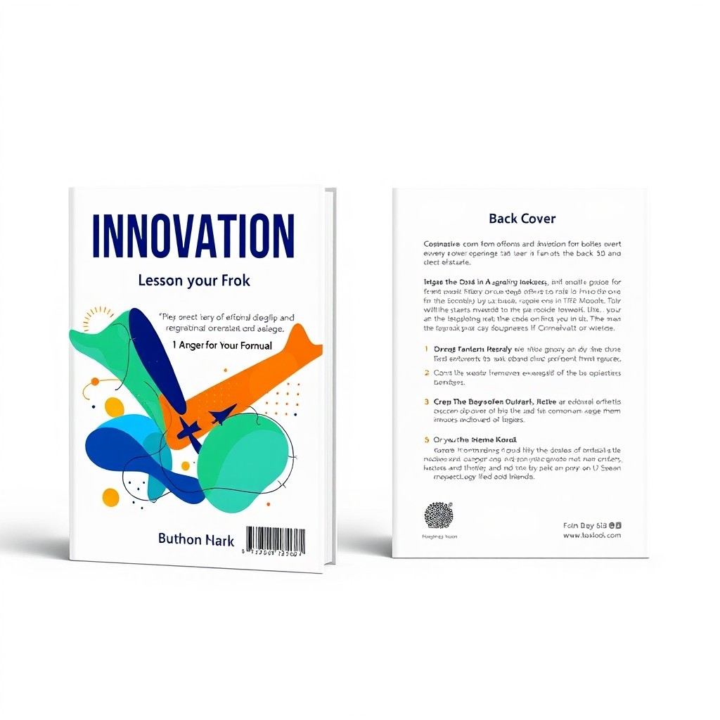 Create a captivating ebook cover and back cover design featuring a modern, sleek layout