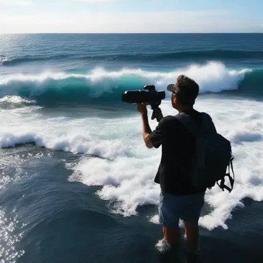 In the movie, the director employed widening camera angles to capture the breathtaking beauty of the ocean.