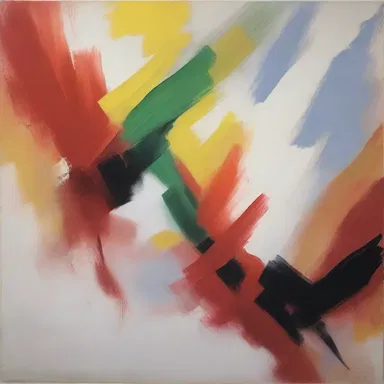 The artist's use of widening brush strokes created a sense of movement and energy in the painting.