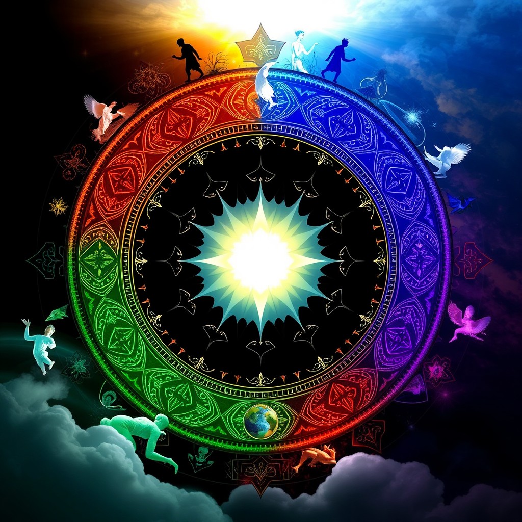 A captivating and symbolic representation of the final cycle and the task, illustrated through a circular motif that signifies completion and renewal