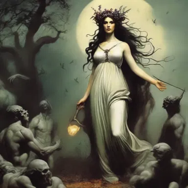 According to Greek mythology, the goddess Persephone was abducted by Hades and taken to the batty underworld.