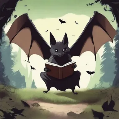 In the fantasy novel, the protagonist encounters a batty creature that can read minds.