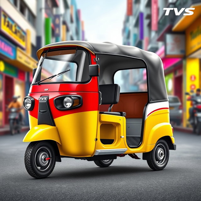 Vibrant TVS Auto Rickshaw Design