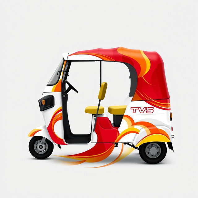 Vibrant TVS Auto Rickshaw Design