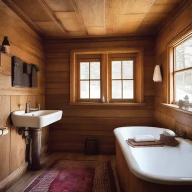 The rustic cabin had beautiful matchboard walls that added a charming touch to the interior design.