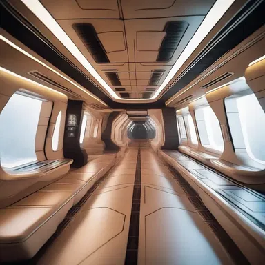 In the futuristic spaceship, the floors were made of high-tech matchboards that could self-adjust and provide a secure grip even in zero-gravity.