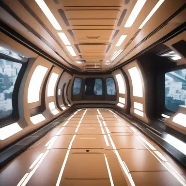 In the futuristic spaceship, the floors were made of high-tech matchboards that could self-adjust and provide a secure grip even in zero-gravity.