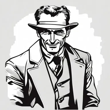 In the novel, the cunning detective would often smirk when he foiled the criminal's plans.