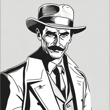 In the novel, the cunning detective would often smirk when he foiled the criminal's plans.