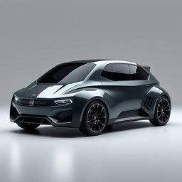 A futuristic compact sports car concept called 'F Uno Concept', inspired by the Fiat Uno