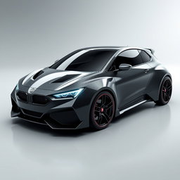 A futuristic compact sports car concept called 'F Uno Concept', inspired by the Fiat Uno