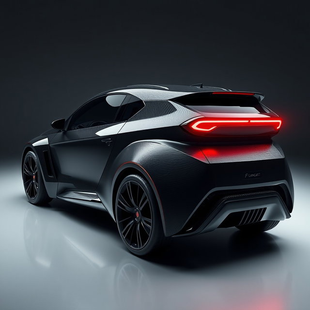 A futuristic compact sports car concept called 'F Uno Concept', inspired by the Fiat Uno