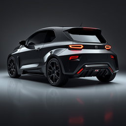 A futuristic compact sports car concept named 'F Uno Concept', inspired by the iconic Fiat Uno