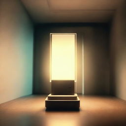 A device emitting a faint, mysterious glow, filling the room with anticipation and suspense.