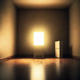 A device emitting a faint, mysterious glow, filling the room with anticipation and suspense.