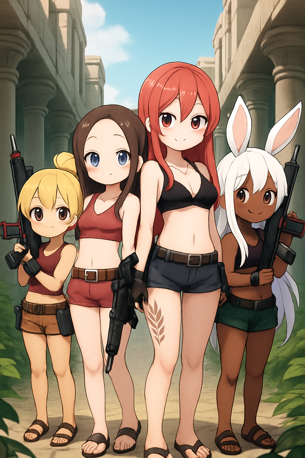 Re-run this image and make the girls cuter