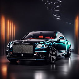 A bold image in 8K resolution and 1080HP picture quality, visualizing Bentley and Rolls Royce unified as a single entity, embodying supreme expressions of luxury, refinement, and automotive excellence.