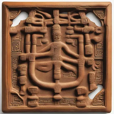 The religious artifact was made of coriaceous material, symbolizing longevity and endurance in the spiritual teachings.