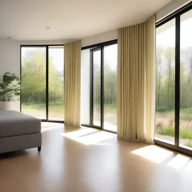In the field of interior design, the rank-difference correlation coefficient can be utilized to assess the correlation between the ranks of room sizes and their corresponding levels of natural light.