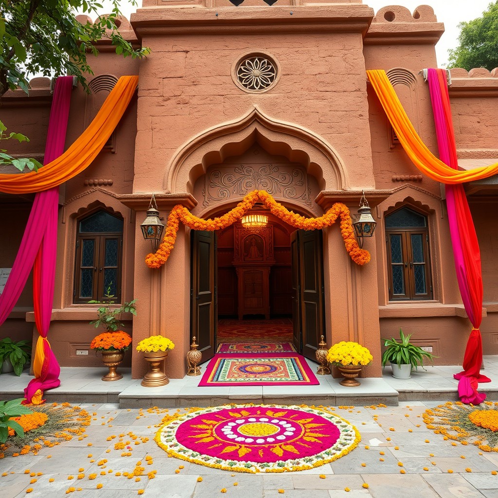 Explore the Charm of a Traditional Indian Mahal Clay House