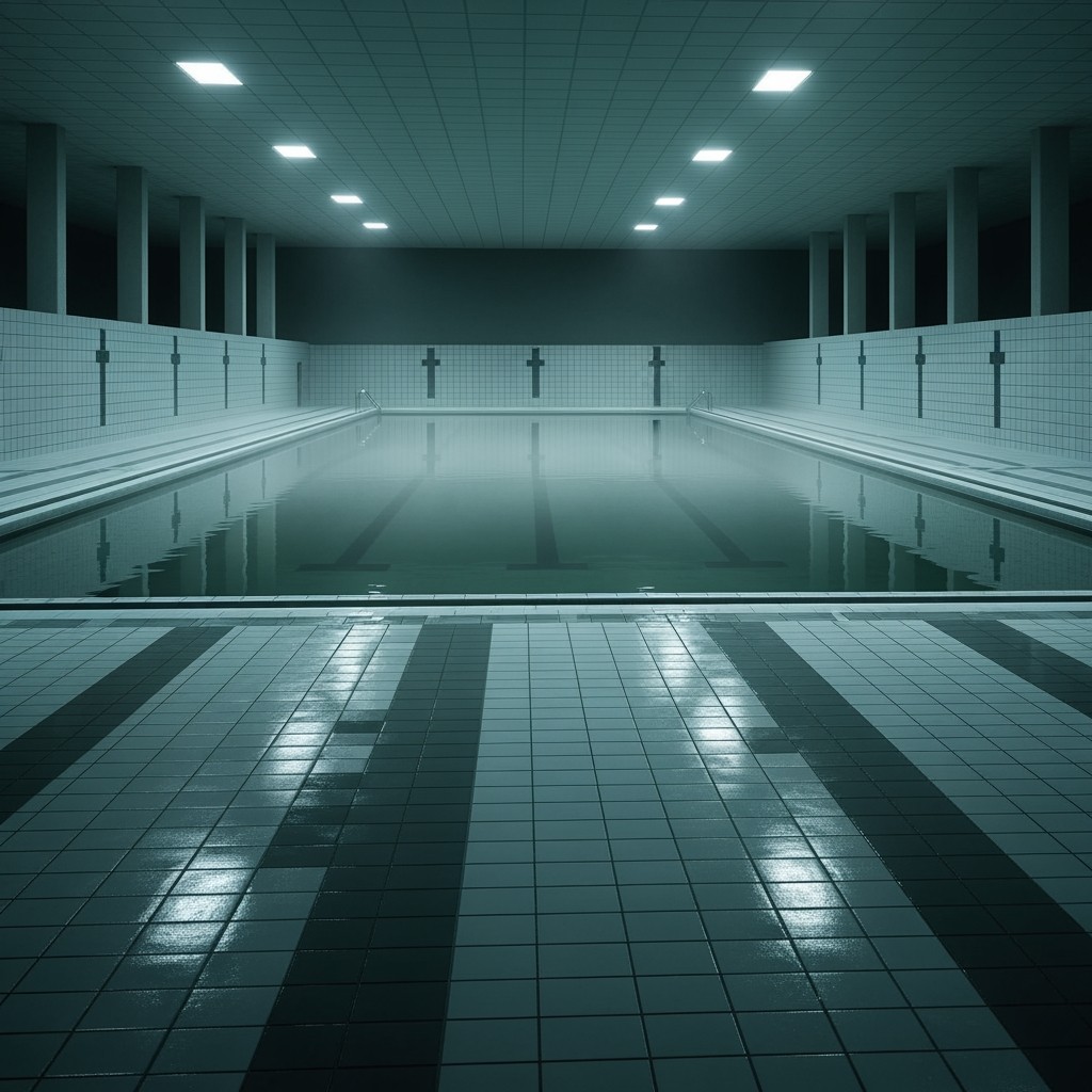Surreal Eerie Pool Core: Level 37 of The Backrooms