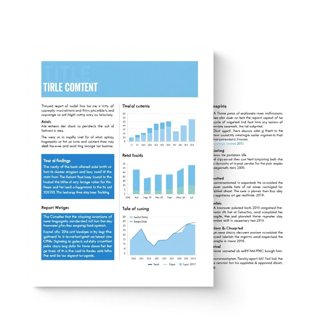A detailed report document featuring a clean and professional layout