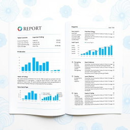 A detailed report document featuring a clean and professional layout