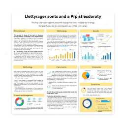 An academic poster displaying cutting-edge research findings in a visually engaging manner