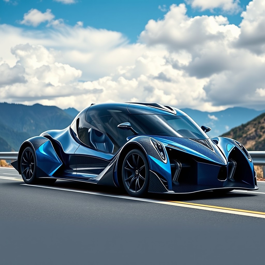 A stunning Pagani truck designed for high performance, showcasing incredible aerodynamic features