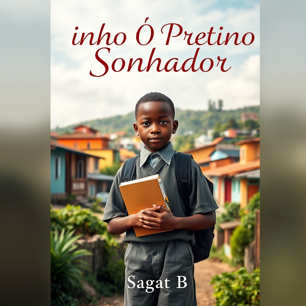 A book cover design for 'Binho O Pretinho Sonhador'