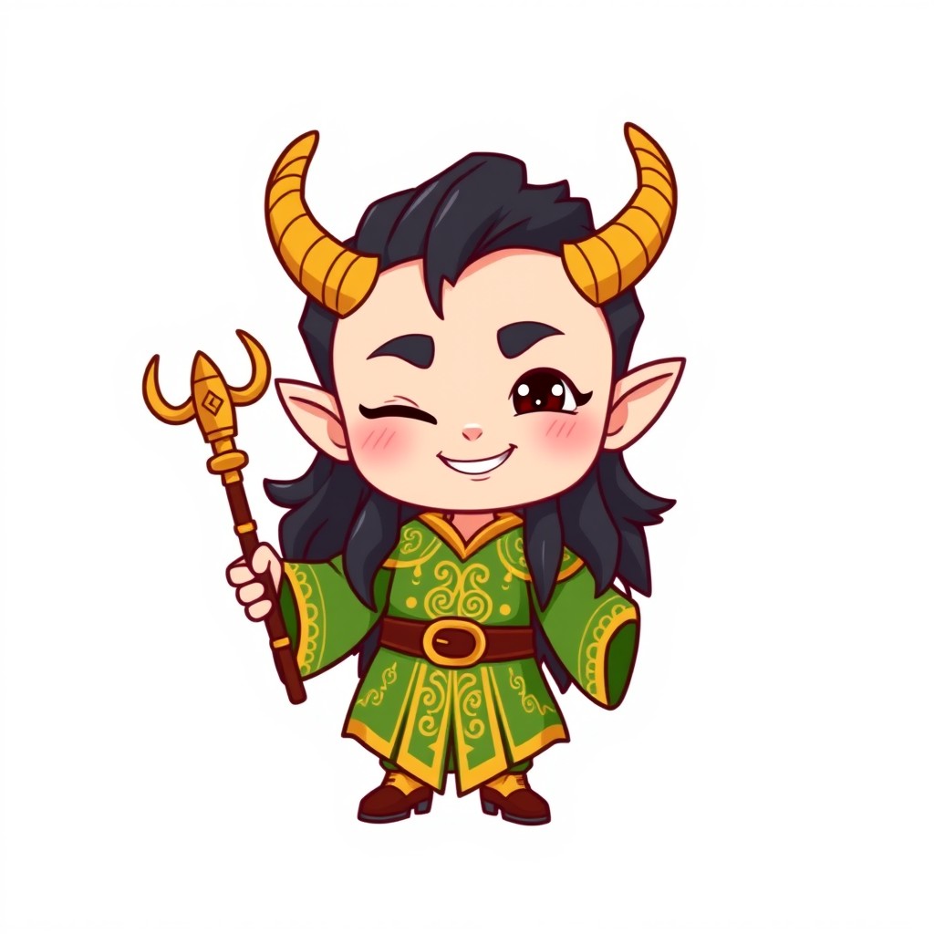 Charming Chibi Loki: Mischief Unleashed!