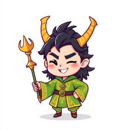 Charming Chibi Loki: Mischief Unleashed!