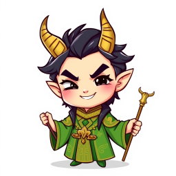 Charming Chibi Loki: Mischief Unleashed!