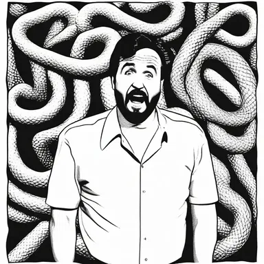 Why did the comedian refuse to enter the snake pit? Because he didn't want to be surrounded by pain and turmoil!