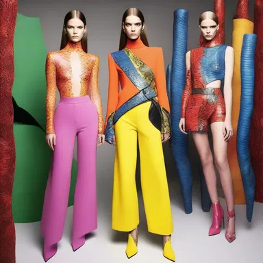 The new collection from that designer is a snake pit of bold colors and daring cuts.