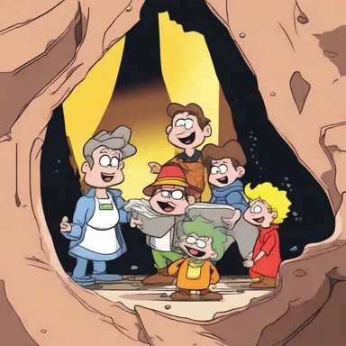 In the cartoon, an adventurous group of characters stumbled upon a hidden sill deep within the Earth's crust.