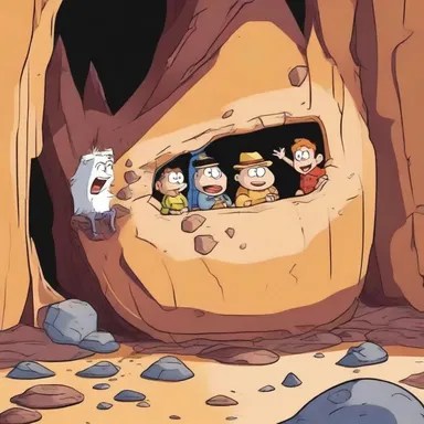 In the cartoon, an adventurous group of characters stumbled upon a hidden sill deep within the Earth's crust.