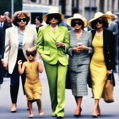 You really take after your mother! You have the same sense of style.