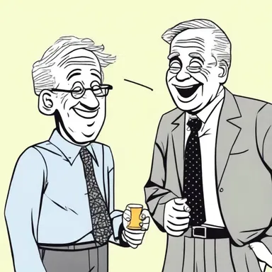 Your sense of humor definitely takes after your father. You tell the same kind of jokes.