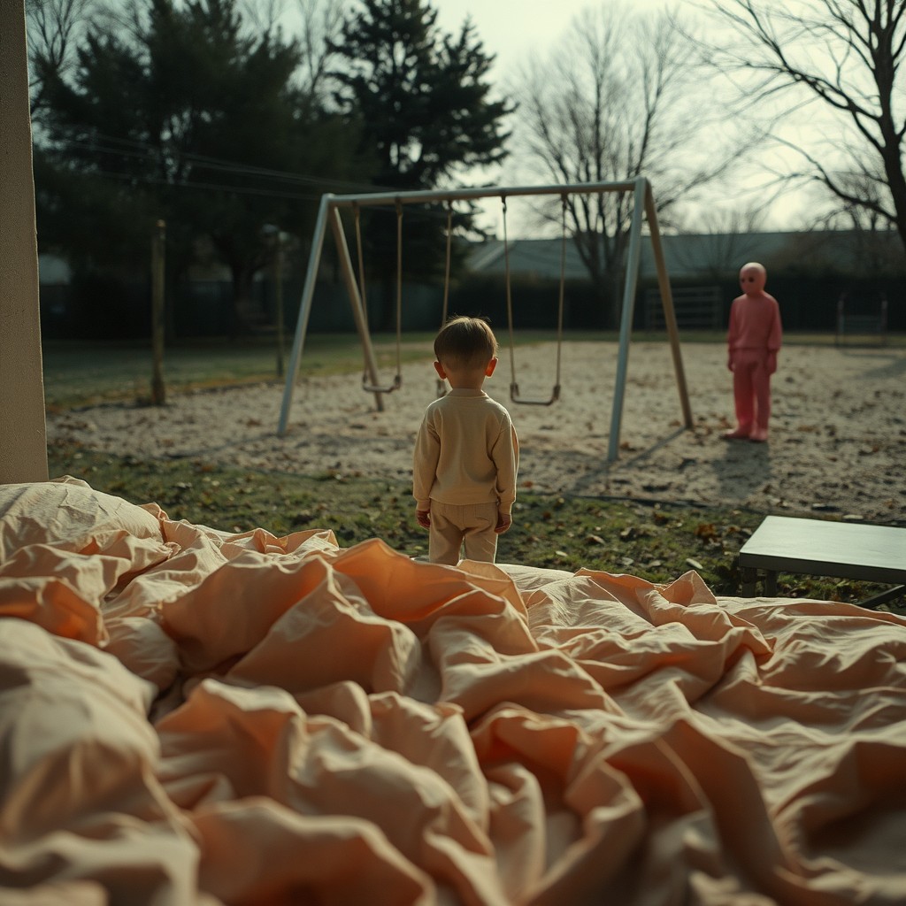 A reflective and poignant scene titled 'Sad Day'