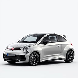 A stunning fusion vehicle that combines elements of a Fiat Uno and a luxurious AMG coupe, creating the ultimate luxury coupe