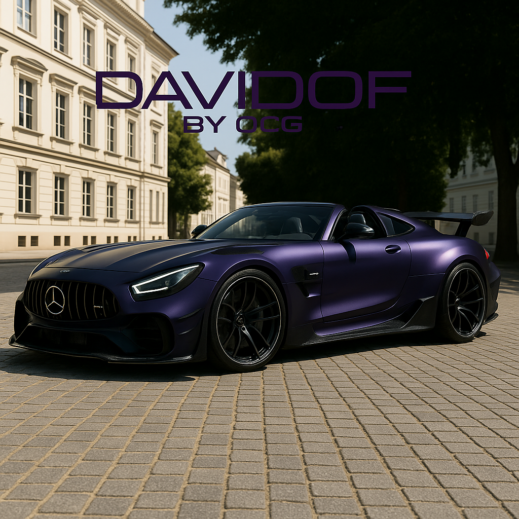 Mercedes with bodykit tuning and some full amg wheels .