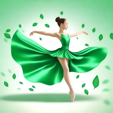 In her descriptive writing, she compared the emerald leaf blade to a dancer pirouetting gracefully.