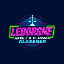 Leborgne, Aprile & Glasner: Retro 1980s Law Office Logo