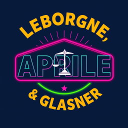 Leborgne, Aprile & Glasner: Retro 1980s Law Office Logo